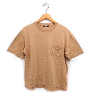 ハレ(HARE)のハレ カットソー Tシャツ クルーネック コットン 綿 リブ シンプル 半袖 M(Tシャツ/カットソー(半袖/袖なし))