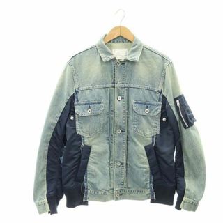 サカイ(sacai)のサカイ Denim MA-1 デニムジャケット ジージャン Gジャン ブルゾン(ブルゾン)