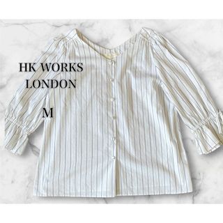 シマムラ(しまむら)のHK WORKS LONDON  M ピンストライプ長袖ブラウス　トップス　(シャツ/ブラウス(長袖/七分))