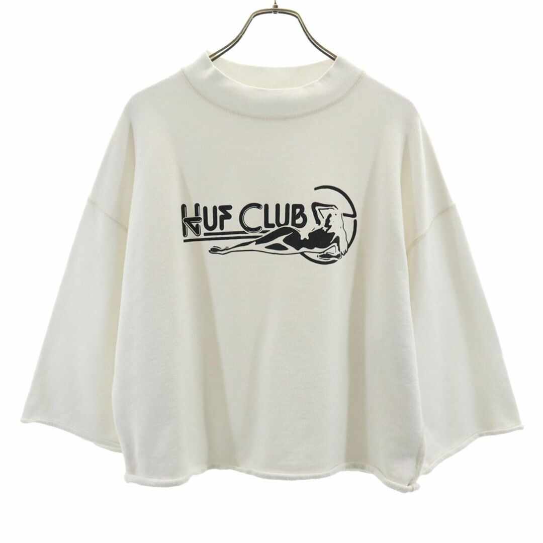 HUF - ハフ 日本製 プリント 7分袖 トレーナー M ホワイト HUF HUF - ハフ 日本製 プリント 7分袖 トレーナー M ホワイト HUF