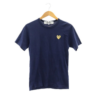 プレイコムデギャルソン AD2021 ゴールドハート ワッペン装飾 Tシャツ(Tシャツ/カットソー(半袖/袖なし))