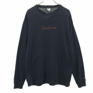 ニューエラー(NEW ERA)のニューエラ × ヨウジヤマモト コラボ 長袖 Tシャツ XL 黒 NEW ERA × Yohji Yamamoto ロンT メンズ(Tシャツ/カットソー(七分/長袖))