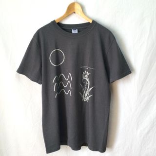 UNDER GARMENT JAPAN Tシャツ UGJ 太陽 波 グレー XL(Tシャツ/カットソー(半袖/袖なし))