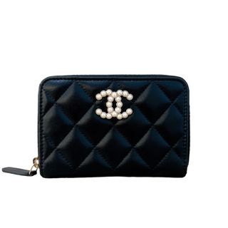 CHANEL - 　シャネル CHANEL パールスモールコインパース AP3811 ラム レディース コインケース