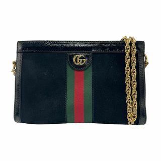 グッチ(Gucci)のグッチ GUCCI ショルダーバッグ オフィディア スエード/メタル ブラック/ゴールド レディース 503877 送料無料【中古】 z1282(ショルダーバッグ)