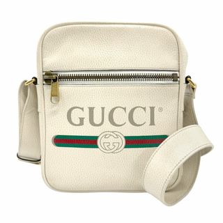 グッチ(Gucci)のグッチ GUCCI ショルダーバッグ レザー アイボリー メンズ 523591 送料無料【中古】 z1297(ショルダーバッグ)