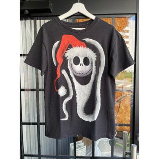 古着 DISNEY T-SHIRT ディズニー ナイトメア 半袖 ブラック 2X