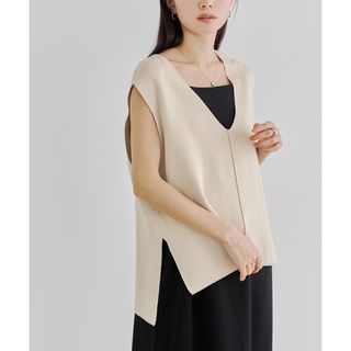 titivate - ノースリーブ　ベスト　ニット　サマーニット　セレクトモカ　zara vit ザラ