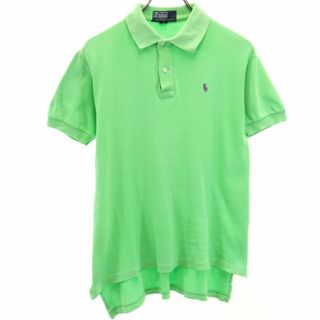 ポロバイラルフローレン 90s オールド ピスネーム 半袖 ポロシャツ M グリーン Polo by Ralph Lauren メンズ(ポロシャツ)