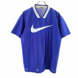 ナイキ(NIKE)のナイキ 90s 00s 白タグ オールド プリント 半袖 Tシャツ M ブルー NIKE メンズ(Tシャツ/カットソー(半袖/袖なし))