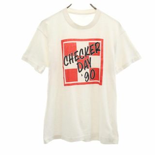 オールド 90s プリント 半袖 Tシャツ ホワイト OLD メンズ(Tシャツ/カットソー(半袖/袖なし))