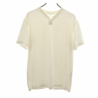 イッセイミヤケメン(ISSEY MIYAKE MEN)のイッセイミヤケ メン 日本製 半袖 Vネック Tシャツ 2 ホワイト ISSEY MIYAKE MEN メンズ(Tシャツ/カットソー(半袖/袖なし))