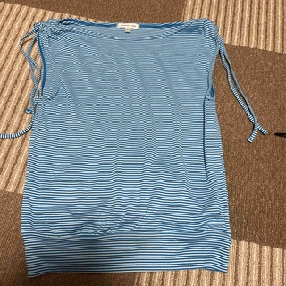スキニーディップ(SKINNYDIP)のボーダーノースリーブシャツ(Tシャツ(半袖/袖なし))