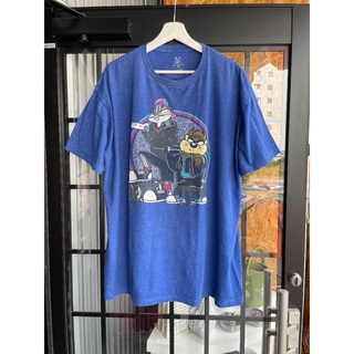 ディズニー(Disney)のUSA古着 SPACE JAM LOONEY TUNES Tシャツ 2X ブルー(Tシャツ/カットソー(半袖/袖なし))