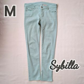 シビラ(Sybilla)の(M) シビラ デニムパンツ ストレッチスリム ミントグリーン(デニム/ジーンズ)