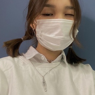 ドクロ 個性的 シルバー ネックレス シンプル クール メンズ 韓国 海外 秋(ネックレス)