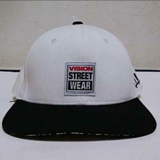 ロンハーマン(Ron Herman)のＶＩＳＩＯＮＳＴＲＥＥＴＷＥＡＲ白黒バイカラースナップバックキャップフリー新品(キャップ)