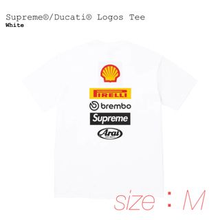 シュプリーム(Supreme)のSupreme 24SS Ducati Logos Tee -White-(Tシャツ/カットソー(半袖/袖なし))