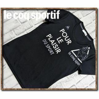 ルコックスポルティフ(le coq sportif)のルコックスポルティフ　プリント入り半袖Tシャツ　黒(Tシャツ(半袖/袖なし))