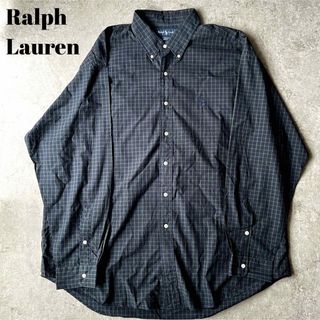 ポロラルフローレン(POLO RALPH LAUREN)の美品 ラルフローレン ブラックウォッチ BD シャツXXL BLAKE 90's(シャツ)
