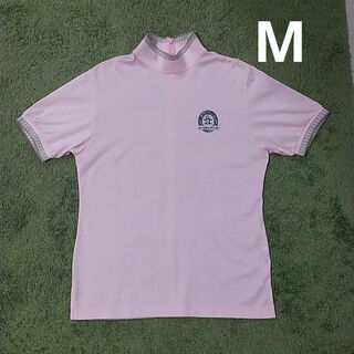 マンシングウェア(Munsingwear)のMunsingwear マンシングウェア ハイネック Tシャツ ピンク Mサイズ(Tシャツ(半袖/袖なし))