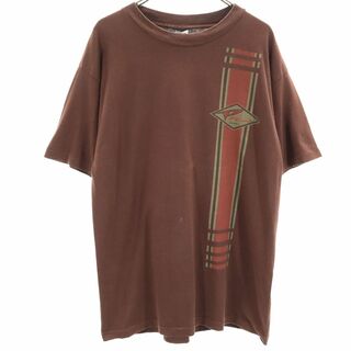 パイプライン 90s USA製 オールド 半袖 Tシャツ L ブラウン PIPELINE メンズ(Tシャツ/カットソー(半袖/袖なし))