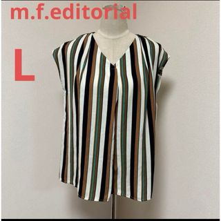 エムエフエディトリアル(m.f.editorial)のm.f.editorial ストライプ　トップス(カットソー(半袖/袖なし))