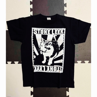 バンドTシャツ (Tony Tシャツ Black) 猫 黒 メンズ レディース(Tシャツ(半袖/袖なし))