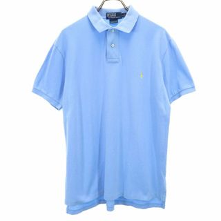 ポロバイラルフローレン 半袖 ポロシャツ L ブルー Polo by Ralph Lauren メンズ(ポロシャツ)