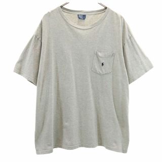 ポロバイラルフローレン 半袖 Tシャツ XL グレー系 Polo by Ralph Lauren ポケT メンズ(Tシャツ/カットソー(半袖/袖なし))