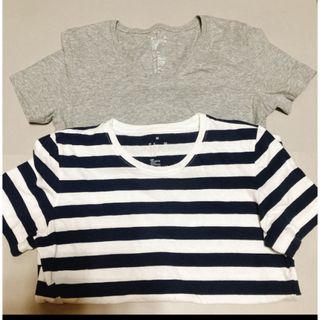 ムジルシリョウヒン(MUJI (無印良品))の無印良品　半袖　２枚　M レディース(Tシャツ(半袖/袖なし))