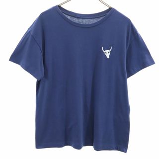 USA製 半袖 Tシャツ S ブルー メンズ(Tシャツ/カットソー(半袖/袖なし))