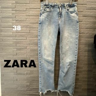 ザラ　ZARA ダメージ ジーンズ デニム ジーパン ストレート Gパン　ボトム