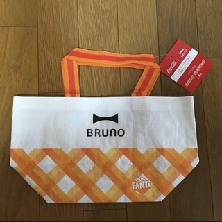 BRUNO - ブルーノ ランチトートバッグ  ホワイト×オレンジ（新品・未使用・非売品）