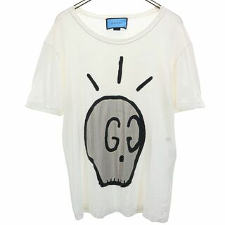 Gucci - グッチ イタリア製 プリント 半袖 Tシャツ S ホワイト GUCCI メンズ