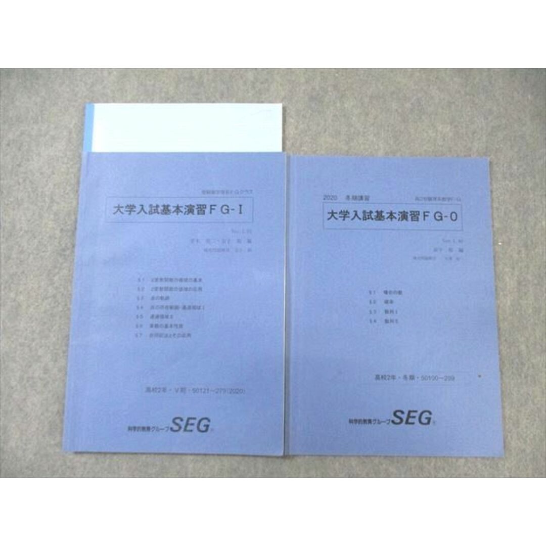 高質 SEG (科学的教育グループ) 高2 数学 大学入試基本演習FGー0/I 数学