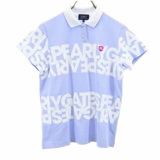 パーリーゲイツ(PEARLY GATES)のパーリーゲイツ 日本製 ゴルフ 半袖 ポロシャツ 1 パープルブルー系 PEARLY GATES レディース(ポロシャツ)