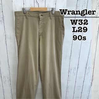 ラングラー(Wrangler)のWrangler　90s　チノパン　コットン　ベージュ　ダメージ　USA古着(チノパン)