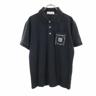 ジバンシィ(GIVENCHY)のジバンシィ 半袖 鹿の子 ポロシャツ XS ブラック GIVENCHY メンズ(ポロシャツ)