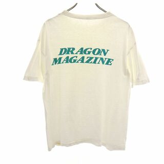 オールド 90s バックプリント 半袖 Tシャツ ホワイト OLD メンズ(Tシャツ/カットソー(半袖/袖なし))