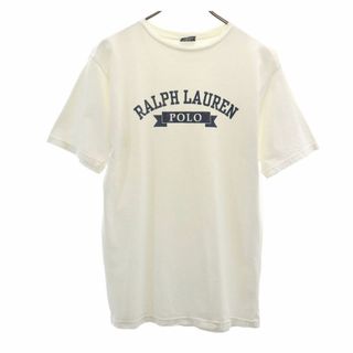 ポロバイラルフローレン プリント 半袖 Tシャツ L ホワイト Polo by Ralph Lauren メンズ(Tシャツ/カットソー(半袖/袖なし))