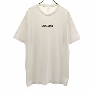 アンディフィーテッド(UNDEFEATED)のアンディフィーテッド USA製 プリント 半袖 Tシャツ L ホワイト UNDEFEATED メンズ(Tシャツ/カットソー(半袖/袖なし))