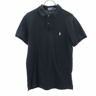 ポロバイラルフローレン 半袖 ポロシャツ M ブラック Polo by Ralph Lauren 鹿の子 メンズ(ポロシャツ)