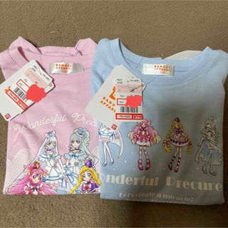 シマムラ(しまむら)のしまむら わんだふるプリキュア 半袖 Tシャツ 110cm 新品未使用 2セット(Tシャツ/カットソー)