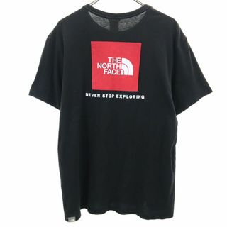 ザノースフェイス(THE NORTH FACE)のノースフェイス アウトドア NF0A2TX2 バックプリント ボックスロゴ 半袖 Tシャツ L ブラック THE NORTH FACE メンズ(Tシャツ/カットソー(半袖/袖なし))