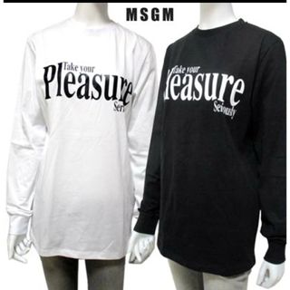 エムエスジイエム(MSGM)のMSGM カットソー　ロンT 長袖　白(カットソー(長袖/七分))