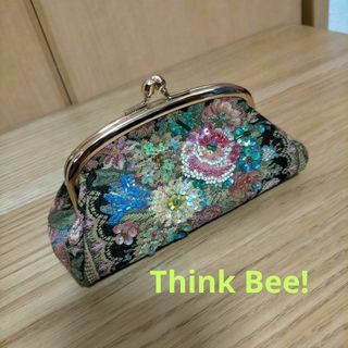 Think Bee! - 【週末値引】シンクビー Think Bee! 口金ポーチ ゴブラン織り