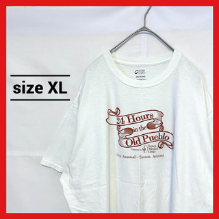 90s 古着 ノーブランド Tシャツ アメリカ キャンプ XL (Tシャツ/カットソー(半袖/袖なし))