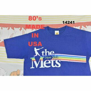 メジャーリーグベースボール(MLB)のMLB 80’ｓ Mets 14241 USA製 シングルステッチ ビンテージ(Tシャツ/カットソー(半袖/袖なし))