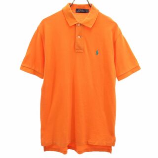 ポロラルフローレン(POLO RALPH LAUREN)のポロラルフローレン 半袖 鹿の子 ポロシャツ M オレンジ POLO RALPH LAUREN メンズ(ポロシャツ)